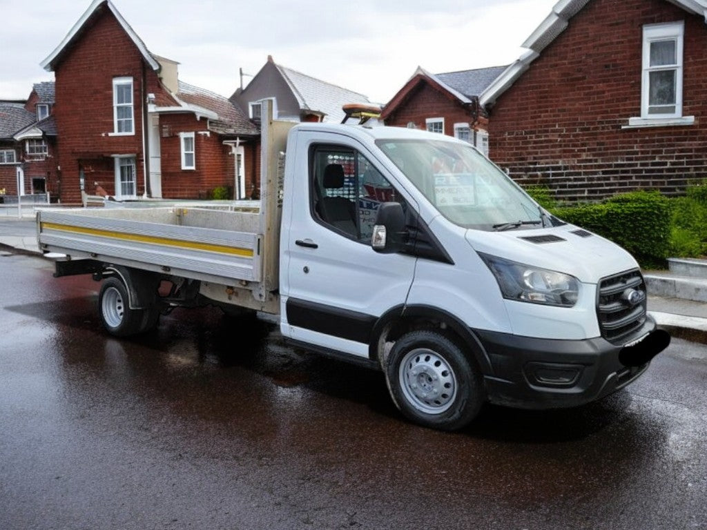 **(ONLY 74K MILEAGE)** 2022 FORD TRANSIT 350 LEADER ECOBLUE 130BHP LWB L3 13FT ALLOY DROPSIDE PICKUP