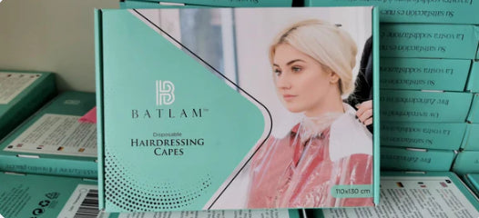 500 RETAIL BOXES DISPOSABLE HAIR DRESSING CAPES POLYETHYLENE 50/100 DELIVERY AVAILABLE