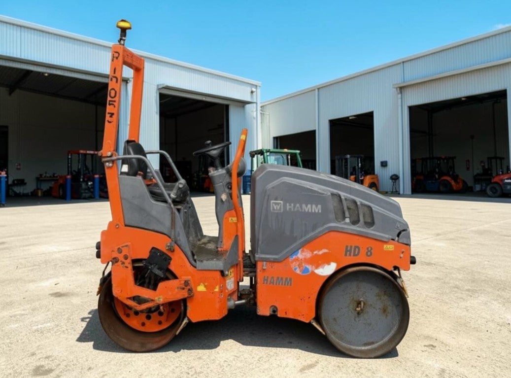 2015 HAMM HD 8 VV 1.6T DOUBLE DRUM VIBRATING ROLLER