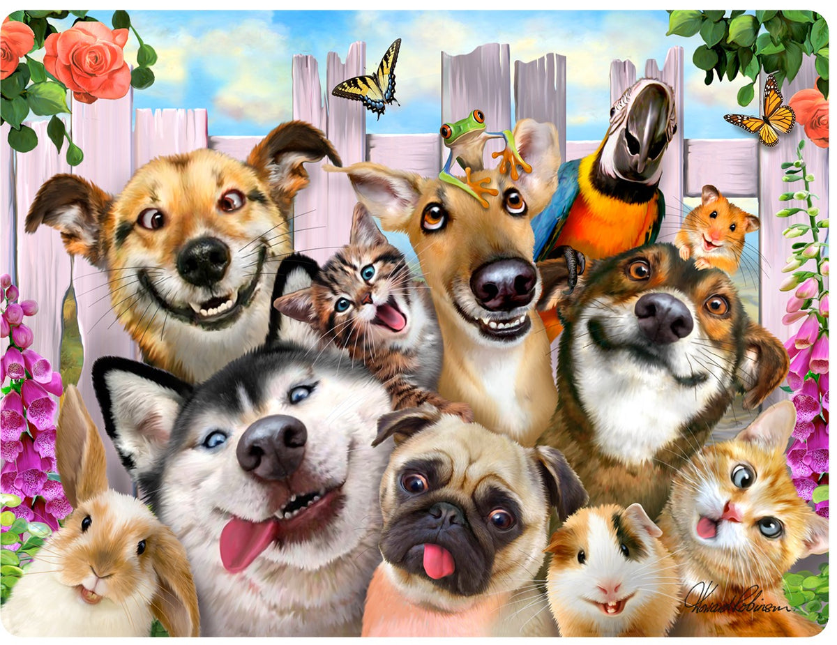 PET SELFIES 3D EFFECT POSTCARDS X 20 UNITS