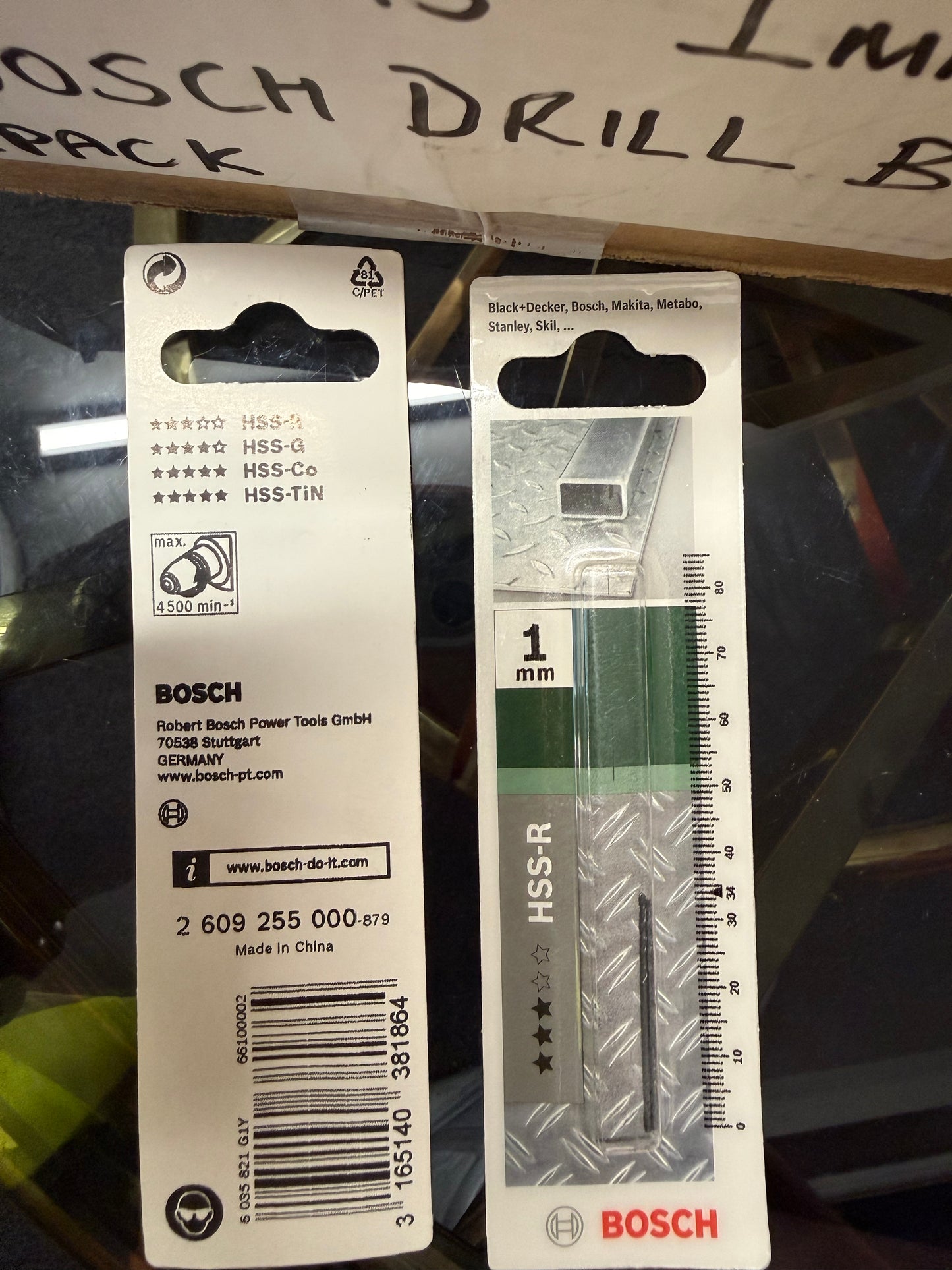 55 X GENUINE BOSCH 1MM DRILL BIT TWIN PACKS – BRAND NEW RETAIL PACKED – RRP OVER £260