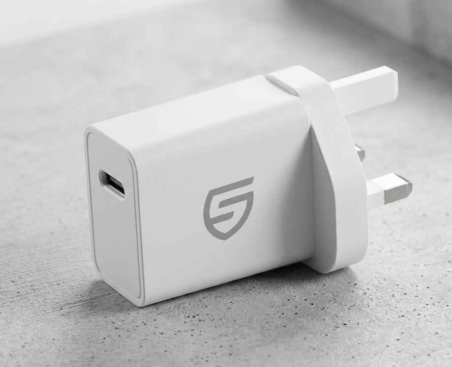 2771 X BRAND NEW USB-A MAINS CHARGER 3 PIN UK, 1A, WHITE, BULK
