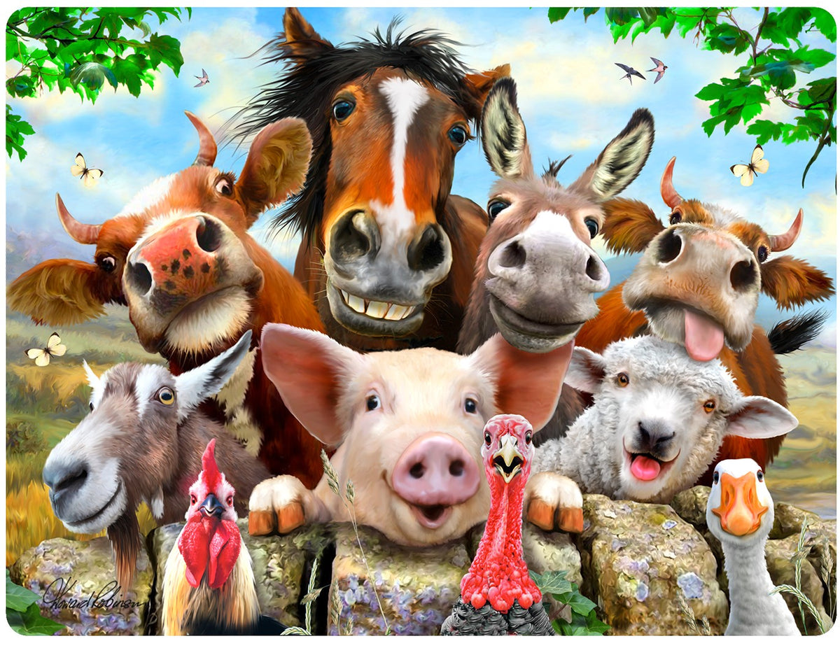 FARM SELFIES 3D EFFECT POSTCARDS X 20 UNITS