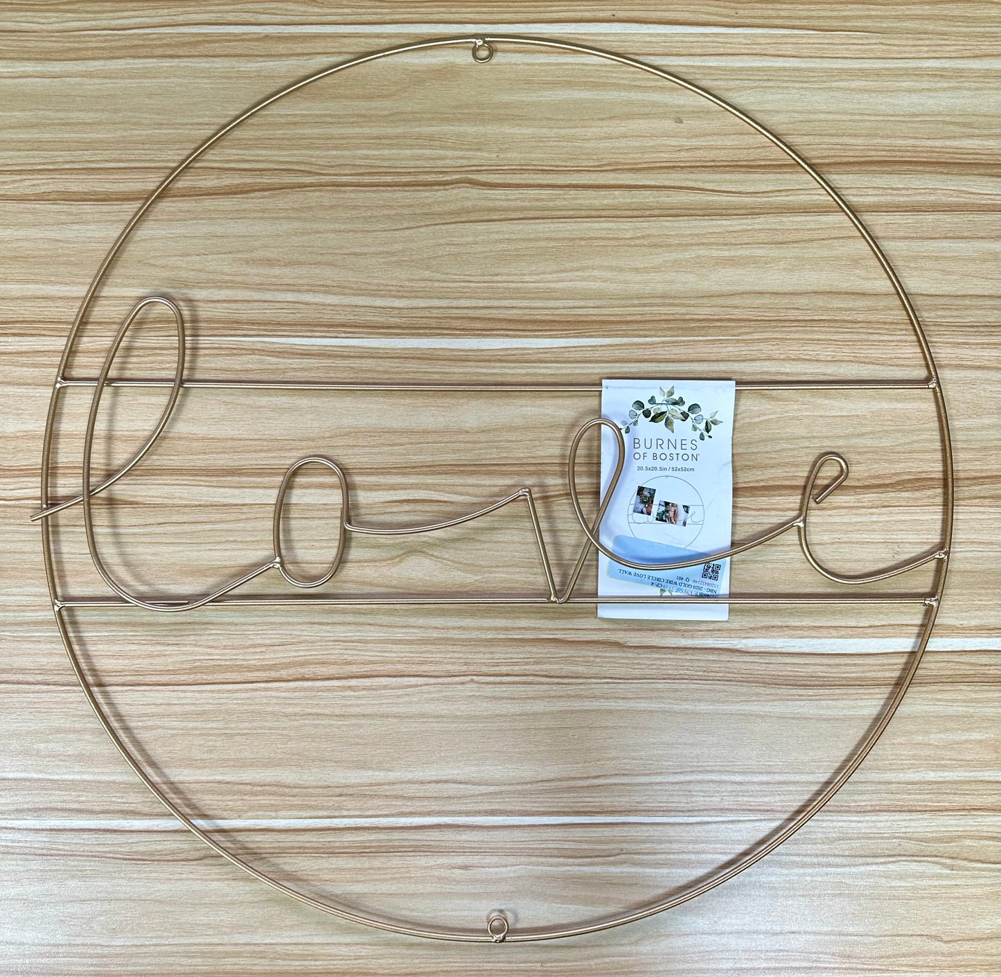 400 X GOLD WIRE CIRCLE LOVE WALL ART , RRP £4,000