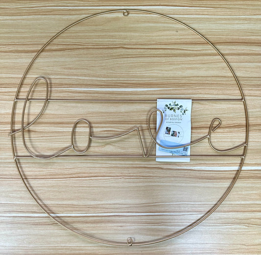 400 X GOLD WIRE CIRCLE LOVE WALL ART , RRP £4,000