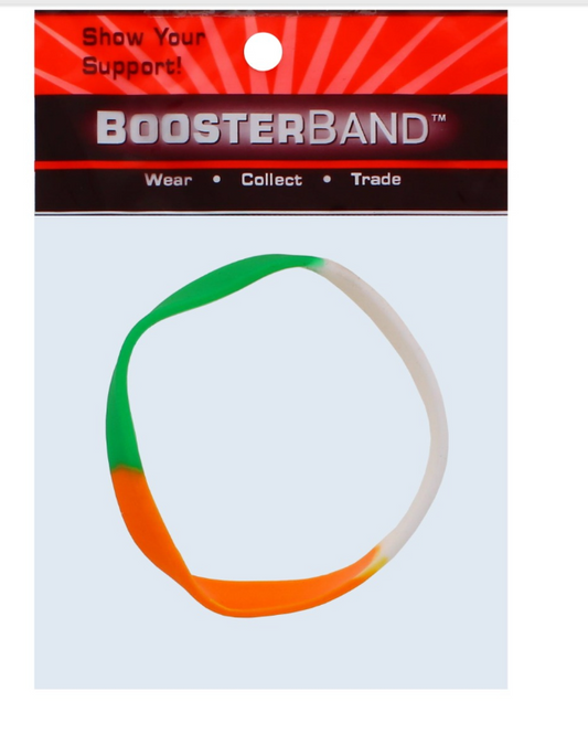 150 X BOOSTER BAND IRISH COLOUR WRIST BAND