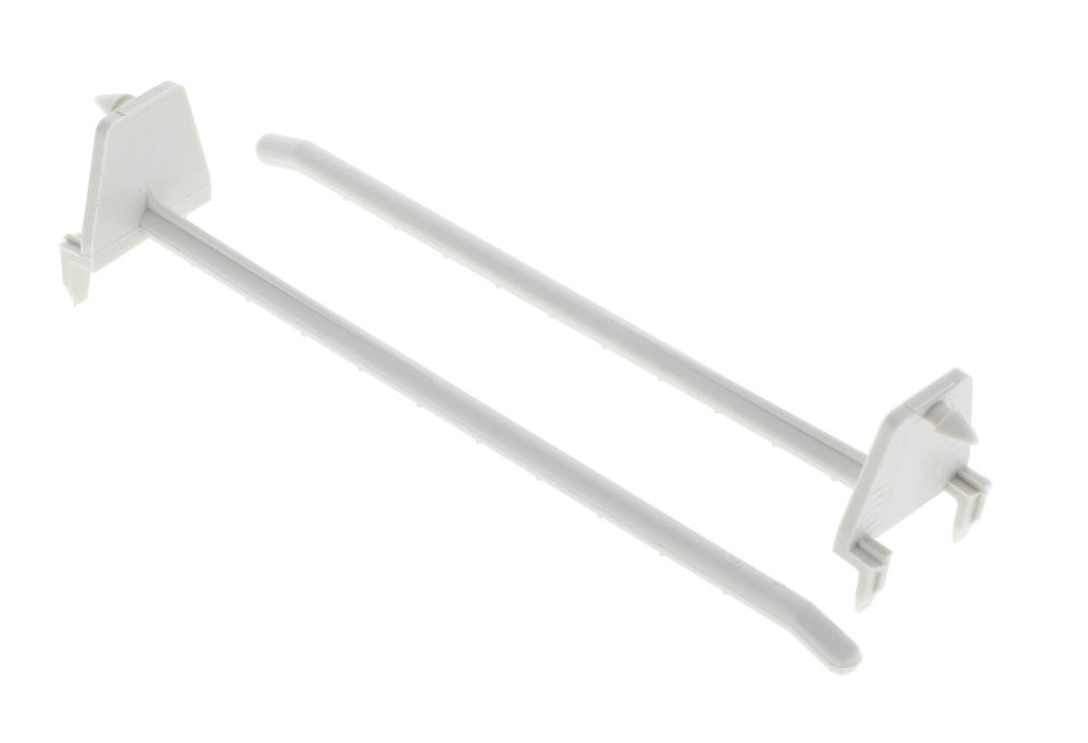 2912 X QUICK STICK MERCHANDISING DOUBLE PRONG HOOKS