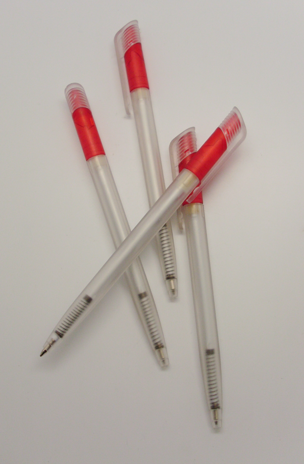 4000 X BALLPEN FROSTY ASSTD RED
