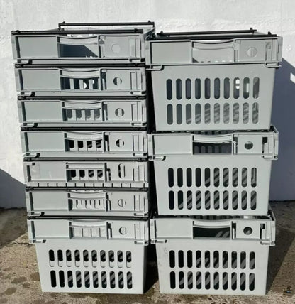 NO VAT - 5 X EXTRA DEEP BAIL ARM CRATES