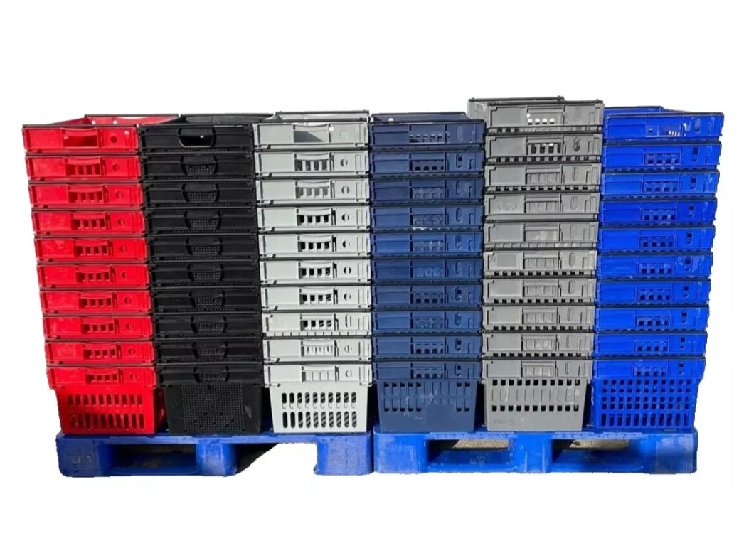 NO VAT - 5 X EXTRA DEEP BAIL ARM CRATES