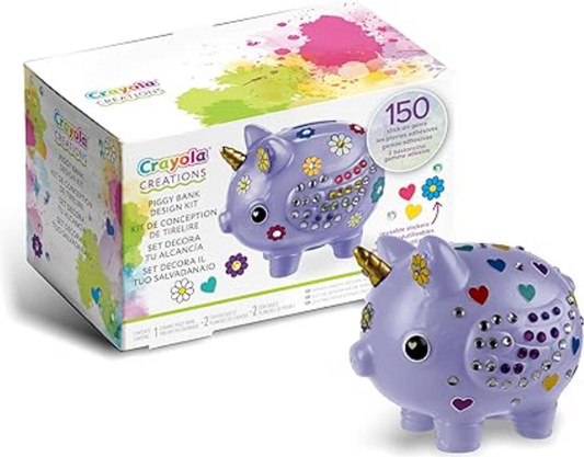 60 X NEW CRAYOLA CREATIONS DECORATE YOUR OWN PIGGY BANK