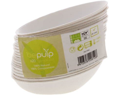48 X 20PK OVAL BAGASSE MINI PLATE