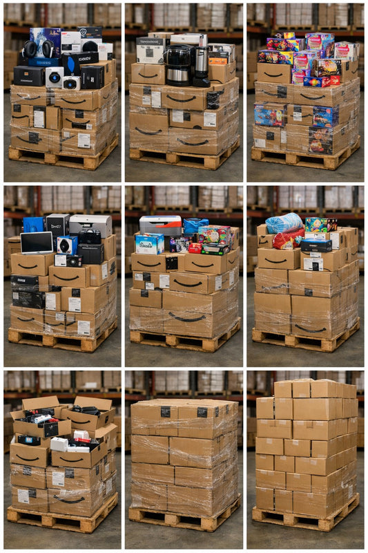 PALLET OF AMAZON MERCHANDISE MAINLY NEW STOCK MIXED WITH CUSTOMER RETURNS CHOSEN AT RANDOM