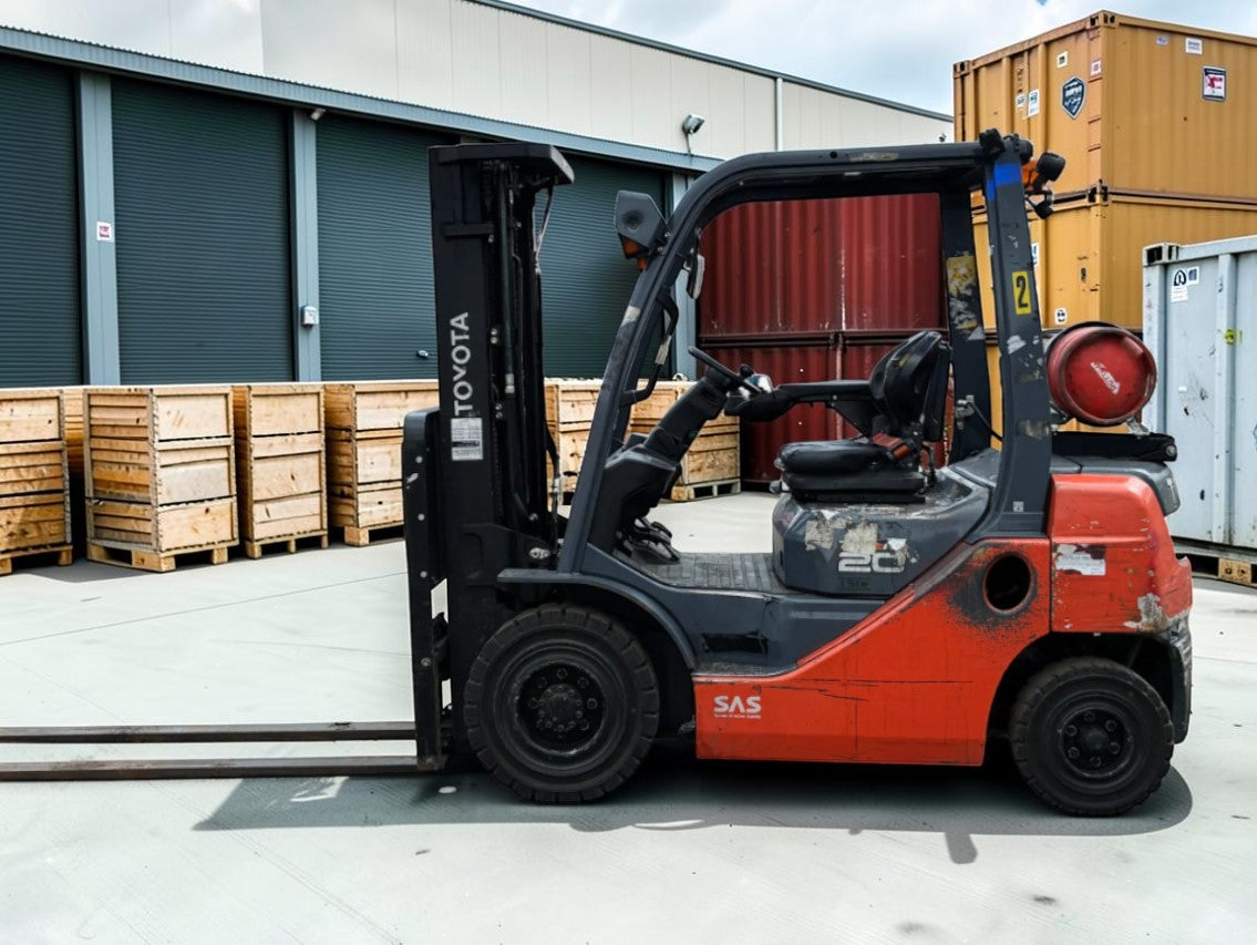 2019 TOYOTA 02-8FGF20 LP GAS FORKLIFT – 2000KG CAPACITY