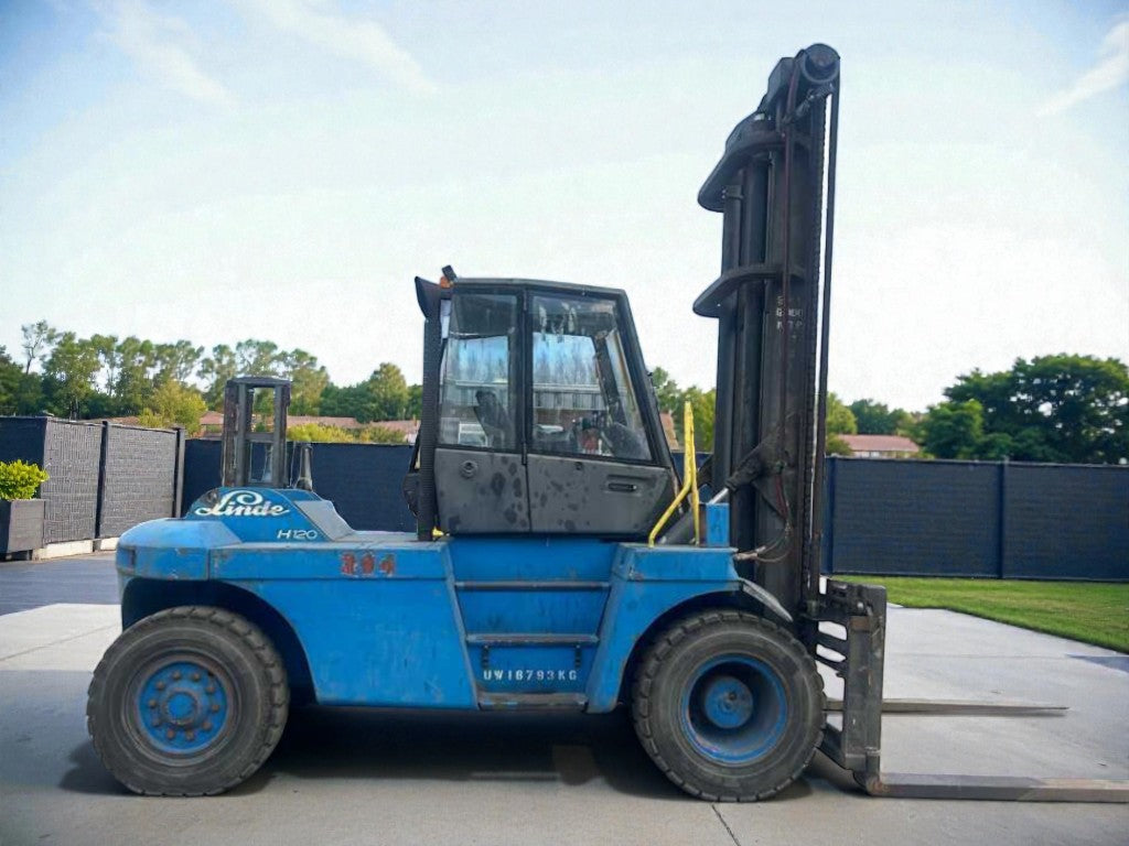 1999 LINDE H120 12T DIESEL FORKLIFT 6100MM LIFT