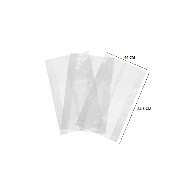 600 X MEDIUM DUTY CLEAR REFUSE SACKS 725X850 MM