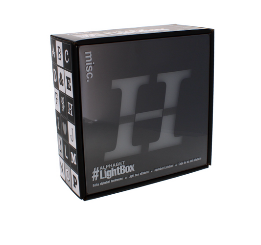 48 XALPHABET LIGHT UP BOX H (4/12) MIC027