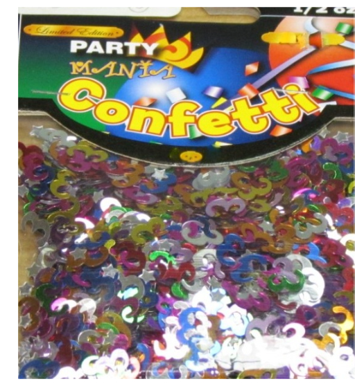24 X FOIL TABLE PARTY CONFETTI-AGE 6