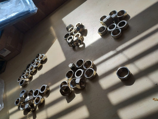JOBLOT OF 51 -20MM CHROME COMPRESSION NUT - WRAS APPROVED - NEW