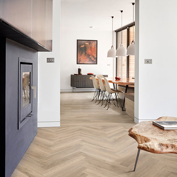 10 X BOXES (33.40M2) SIERRA EXEMPLA LPQ9565 SOUTHWOLD OAK LARGE PARQUET GLUEDOWN LVT FLOORING