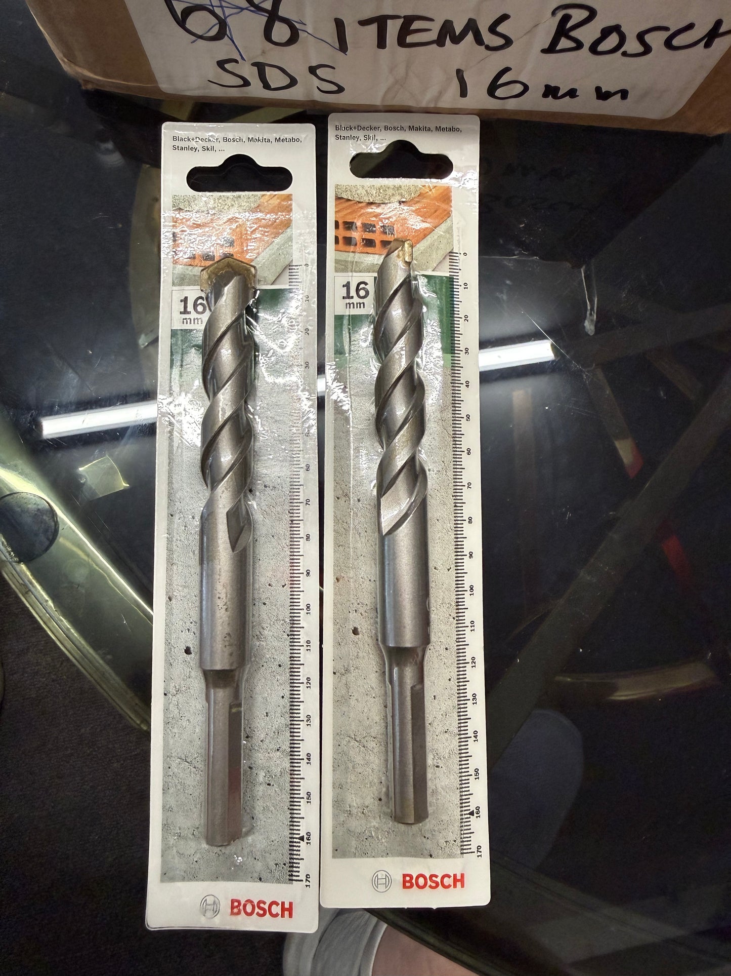 63 X GENUINE BOSCH 16MM DRILL BITS – BRAND NEW RETAIL PACKED – RRP OVER £600