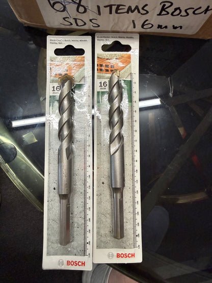 63 X GENUINE BOSCH 16MM DRILL BITS – BRAND NEW RETAIL PACKED – RRP OVER £600