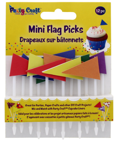 240 X PARTY CRAFT MINI FLAG PICKS