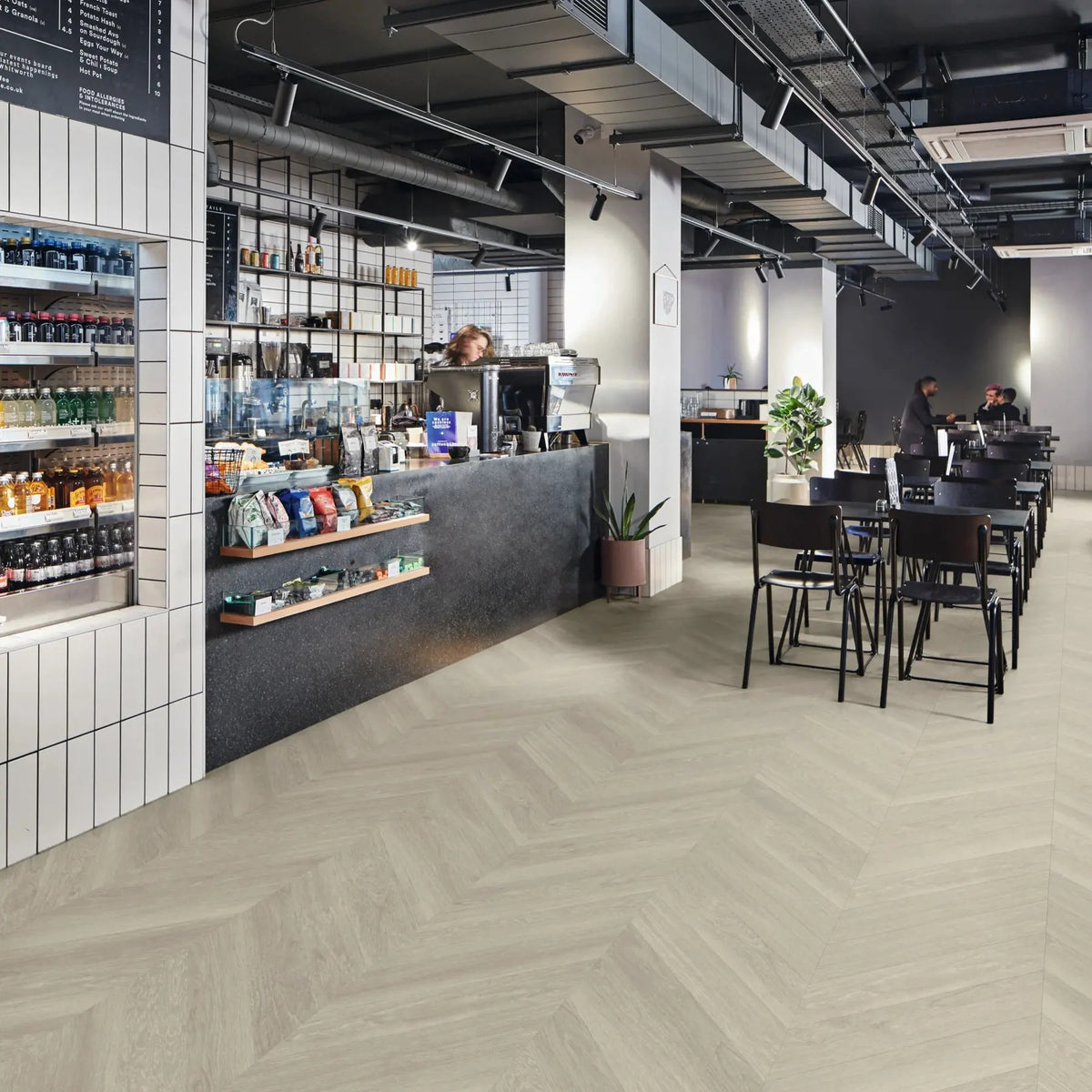 10 X BOXES (40M2) KARNDEAN VAN GOGH GLUEDOWN CHEVRON LVT GREY BRUSHED OAK CM-VGW120T - RRP £3,000