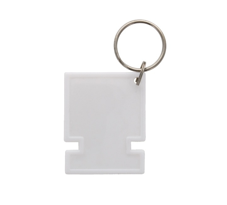 1000 X COMPUTER SHAPED KEYCHAIN-WHITE