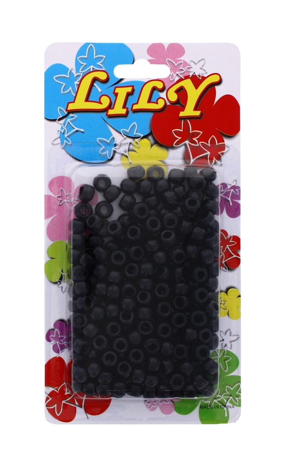 288 X LILY BEADS BLACK