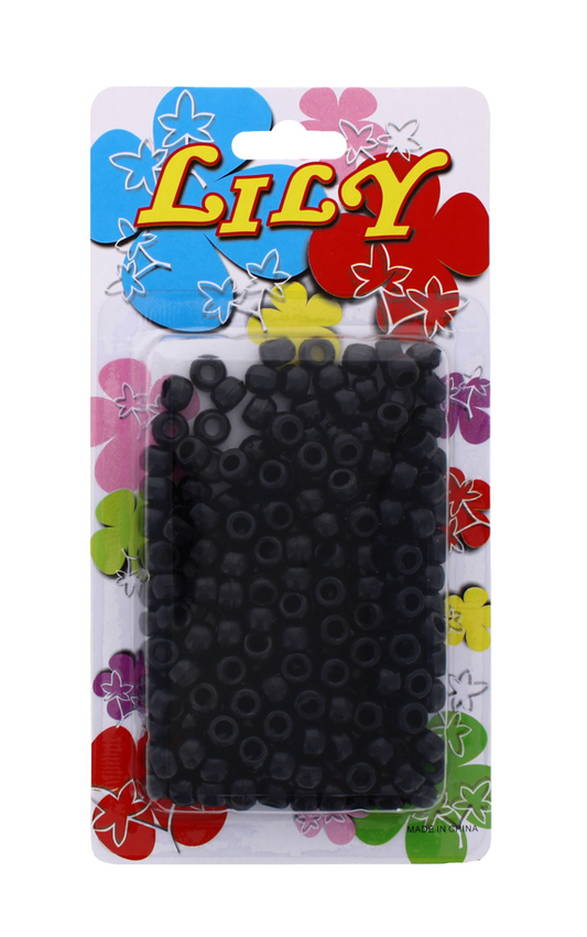 288 X LILY BEADS BLACK