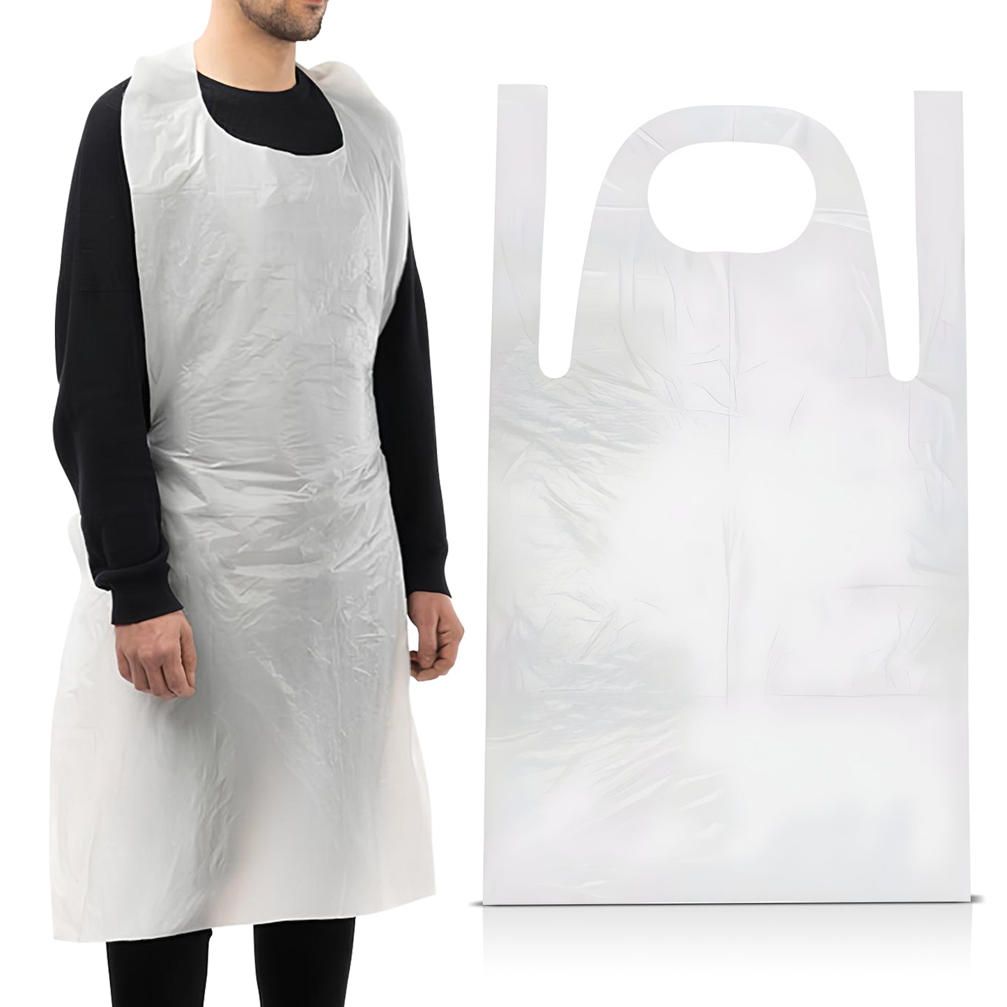 DISPOSABLE WHITE APRONS 1000 X 50 CASES