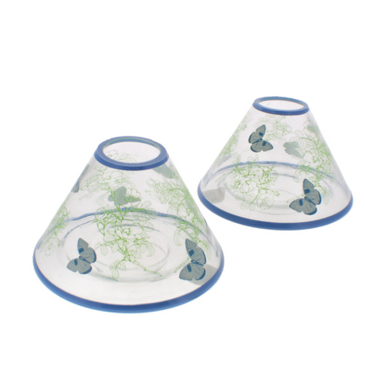 60 X LARGE CANDLE SHADEN GLASS