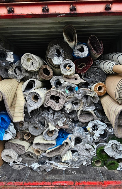 FULL CONTAINER OFF MORE THAN 200 BIG PIECES OFF CARPETS