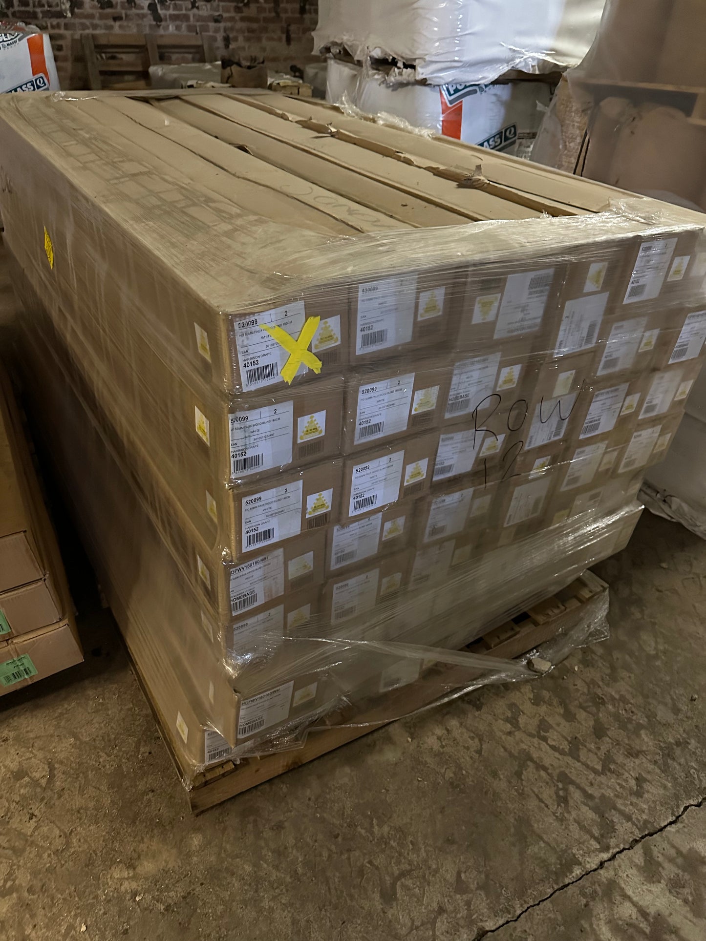 400 X HARRISON DRAPE FAUX WOOD VENETIAN BLINDS - WHITE 50MM SLAT 180CM WIDTH - RRP £48800