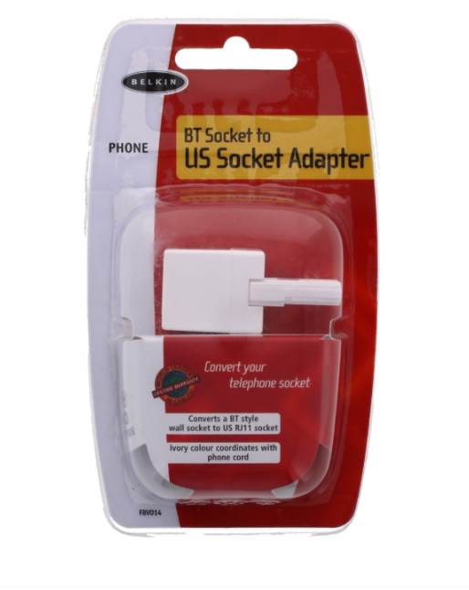 800X BELKIN BT SOCKET TO US/RJ11 SOCKET ADAPTER