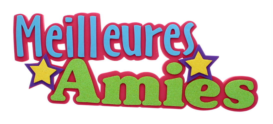 960 X 3D 12" 'MEILLEURES AMIES' FOAM SIGN