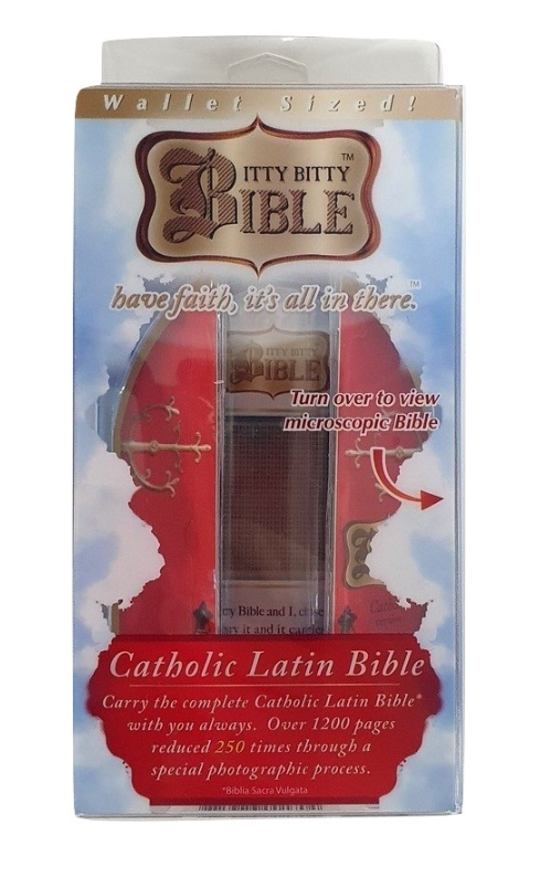 48 X ITTY BITTY BIBLE CATHOLIC LATIN