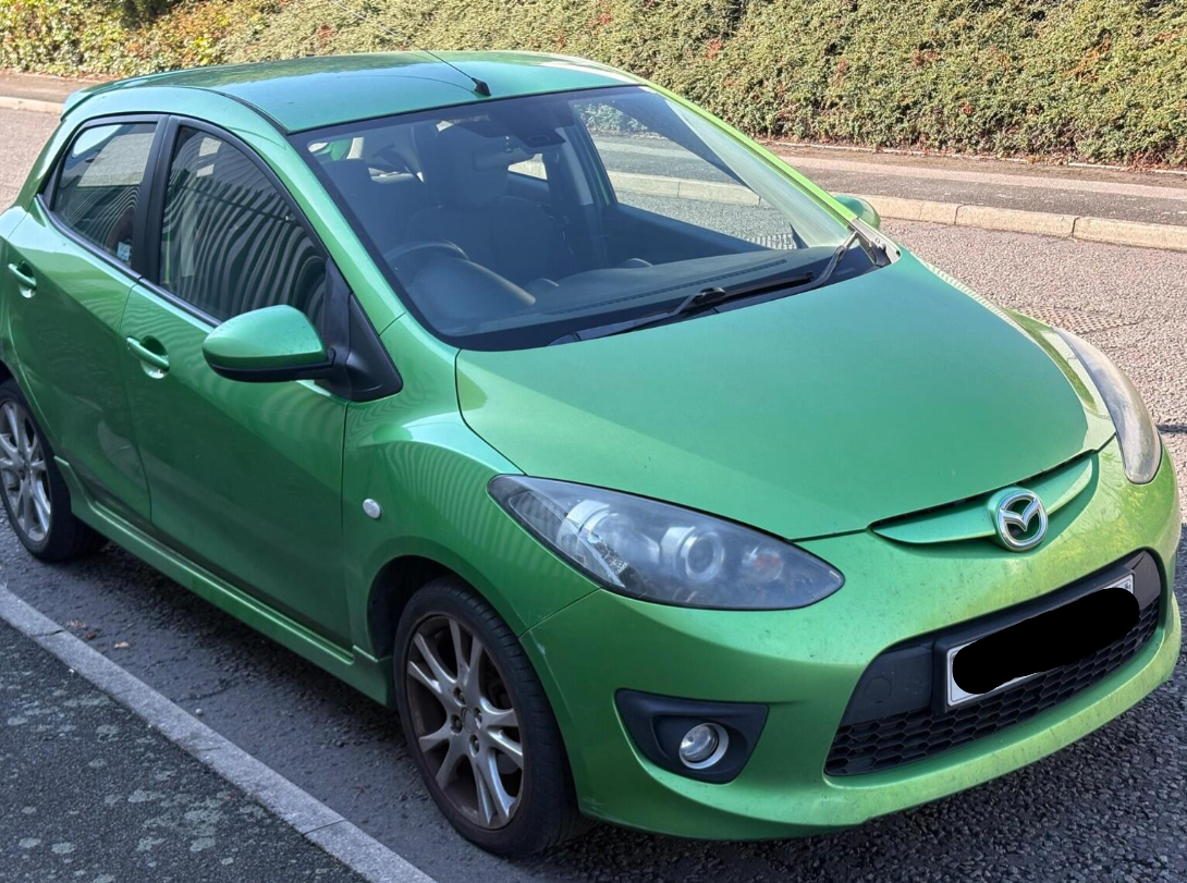 2009 MAZDA 2 SPORT 1.5 PETROL MANUAL HATCHBACK IN GREEN >>--NO VAT ON HAMMER--<<