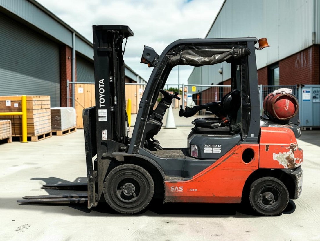 2019 TOYOTA 02-8FGF25 LP GAS FORKLIFT – 2500KG CAPACITY