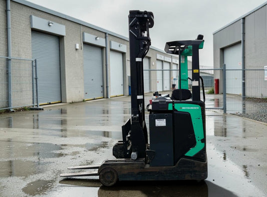 **(INCLUDES CHARGER)** 2019 MITSUBISHI RB16N2 1.6T ELECTRIC REACH TRUCK