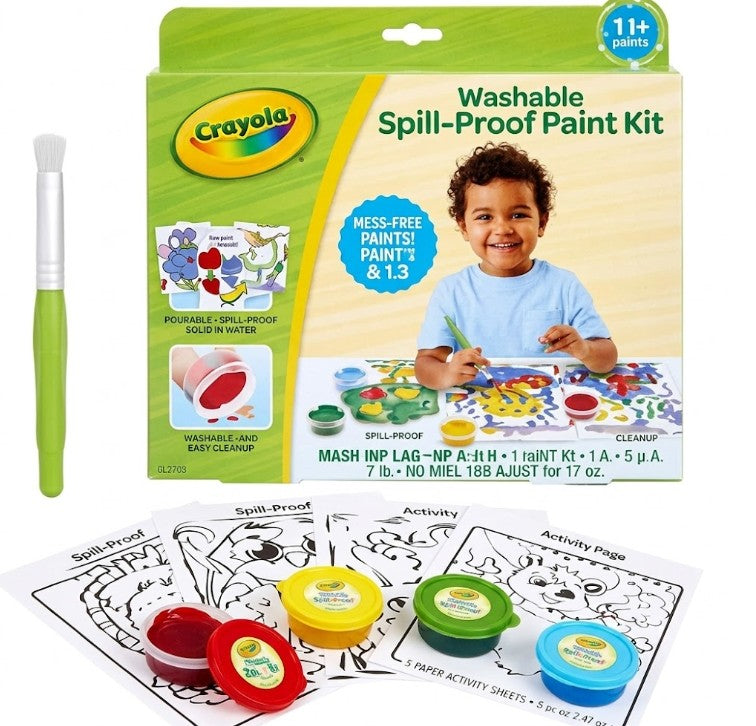 40 X NEW CRAYOLA SPILL PROOF WASHABLE PAINT SET