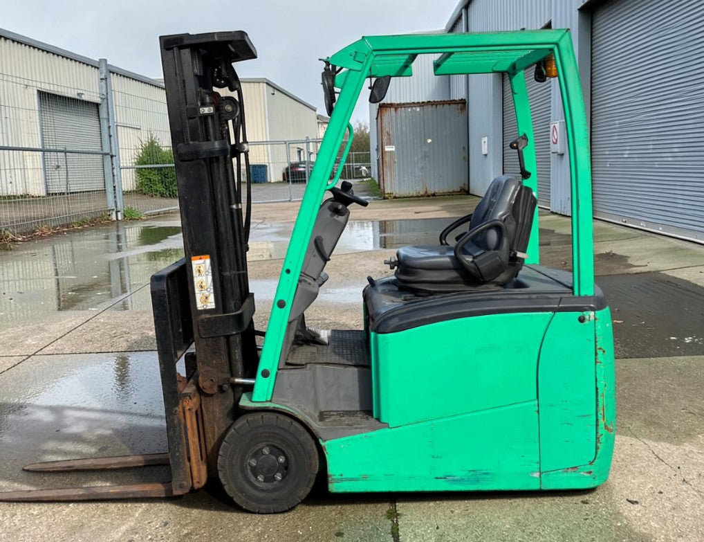 **(INCLUDES CHARGER)** 2015 MITSUBISHI FB16CPNT ELECTRIC FORKLIFT