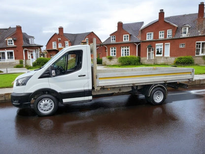**(ONLY 74K MILEAGE)** 2022 FORD TRANSIT 350 LEADER ECOBLUE 130BHP LWB L3 13FT ALLOY DROPSIDE PICKUP