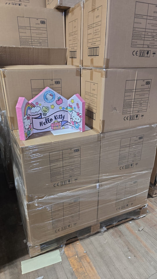 PALLET OF 100 KITTY STATIONERY SETS – BRAND NEW – RRP £9.99 EACH