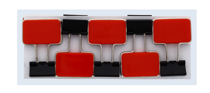 50 X 10PK METAL BULLDOG CLIP WITH GRIP