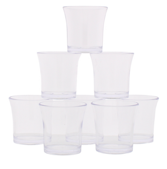 100 X 8 PACK PLASTIC SHOT GLASSES