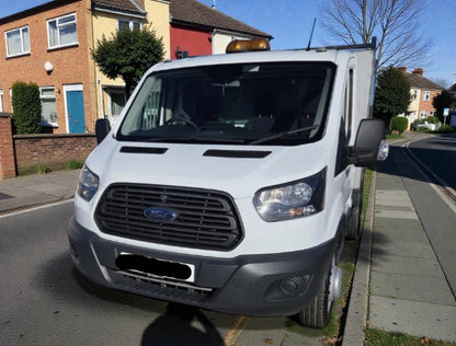 **(ONLY 119 K MILEAGE)** 2017 FORD TRANSIT 350 CHASSIS CAB DIESEL MANUAL 1995CC WHITE