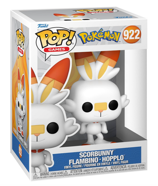 36X NEW FUNKO POP GAMES: POKEMON- SCORBUNNY(EMEA)