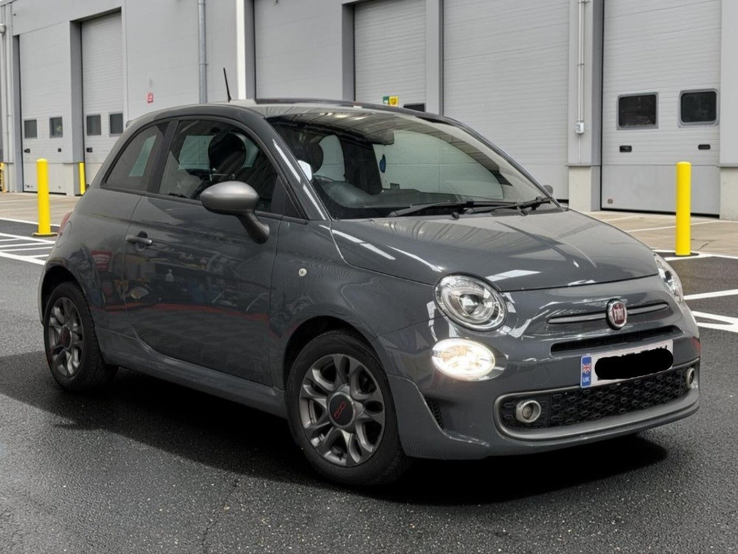 **(ONLY 105K MILEAGE)** 2017 FIAT 500 S 1.2 PETROL MANUAL GREY HATCHBACK >>--NO VAT ON HAMMER--<<